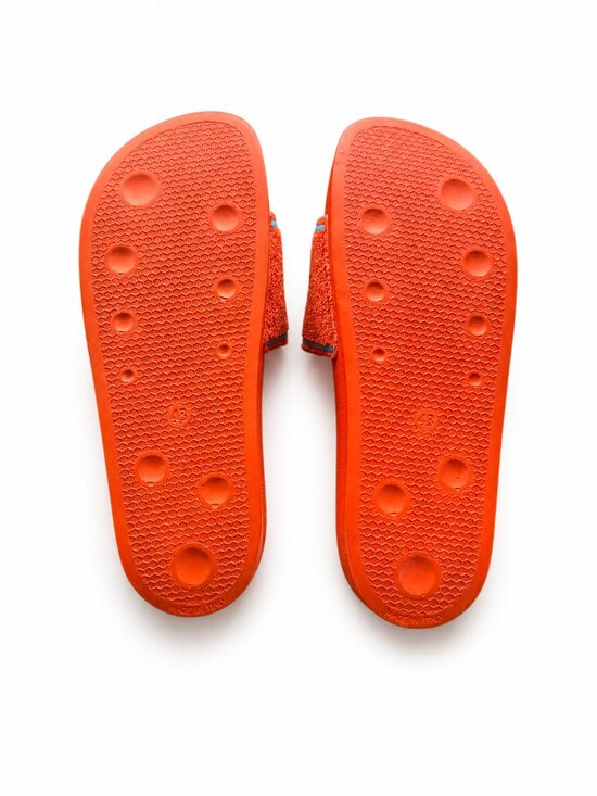 NWT Off-White Towel Embroidery Slides Orange Men’s US 9.5 EU 43